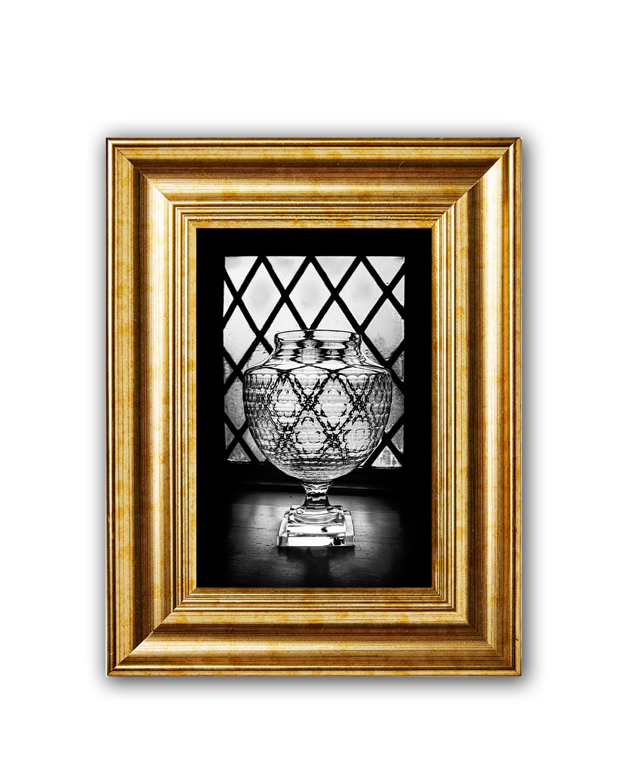 CRYSTAL NOIR - Framed Print