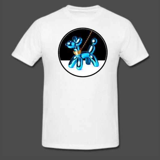 BALLOON POODLE T-shirt - Blue